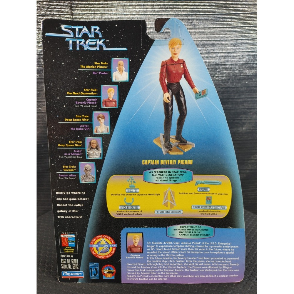 1997 Playmates Star Trek Captain Beverly Picard Cardassian Soldier Action Figure - Picture 3 of 6